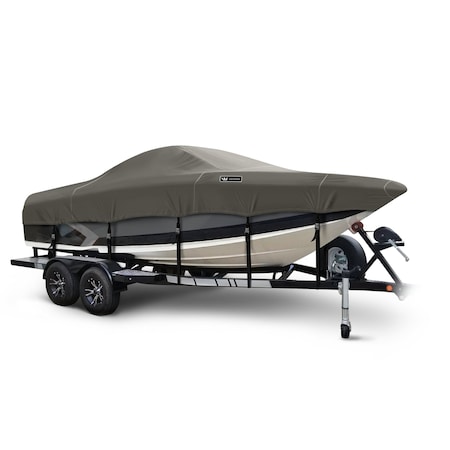 Eevelle Boat Cover SKI BOAT Tournament Inboard 17ft 6in L 84in W Charcoal SFTURSK1784-CHL